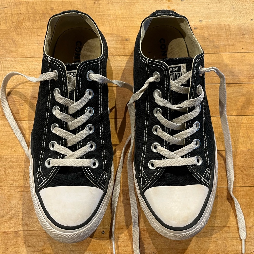 Women’s black Converse All Star sneakers